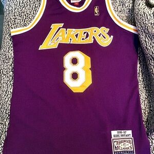 Los Angeles Lakers Purple & Gold Basketball Jersey (Size Not Specified)